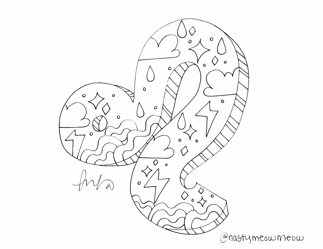 zodiac coloring page leo etsy