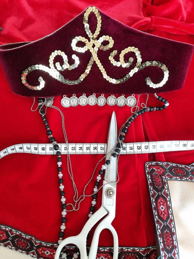 Ethnic headpiece headband Armenian headdress taraz Etsy