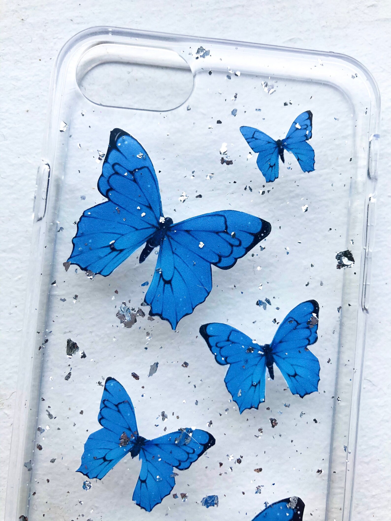 Blue butterfly phone cases butterfly phone case resin phone Etsy
