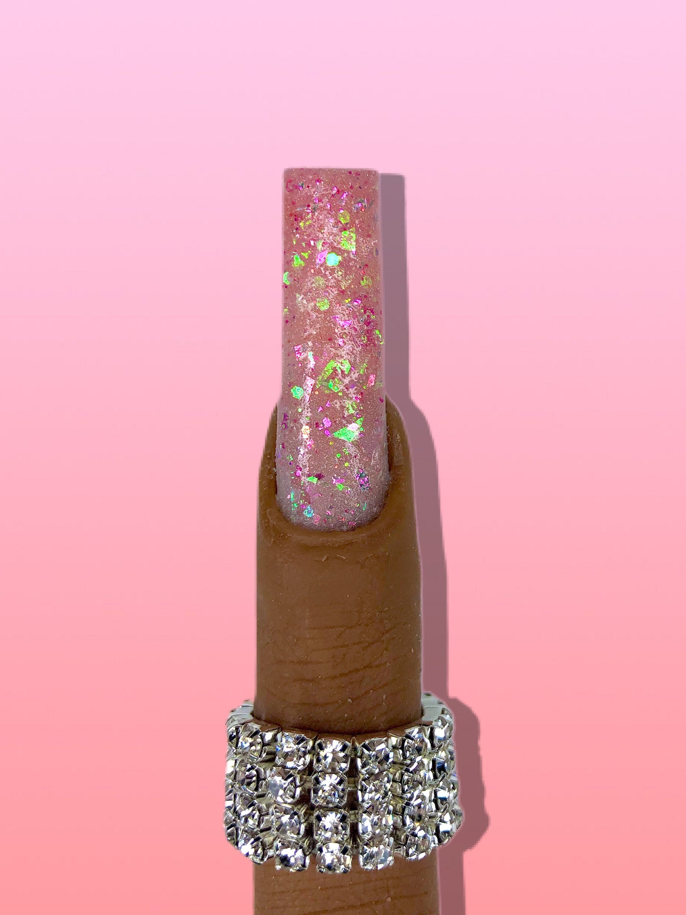 SOFT KISS Pink glitter acrylic powder dip powder diy Etsy