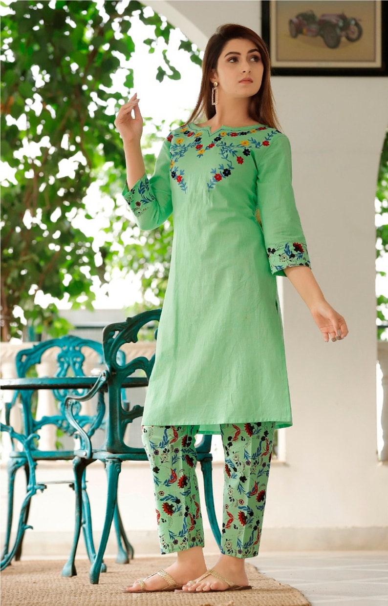 Gift For Mom Gift For Her Kurta Pant Set,Mother/'s Day Gift Indian Special Designer Rayon Kurti And Pant With Dupatta Set For Women Girls