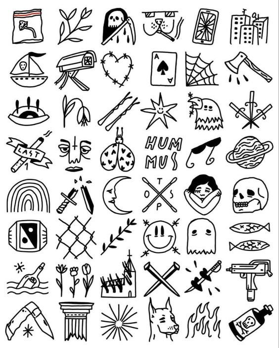 Premade Tattoo Stencils Ready to Use Tattoo Stencils Tattoo Stencils