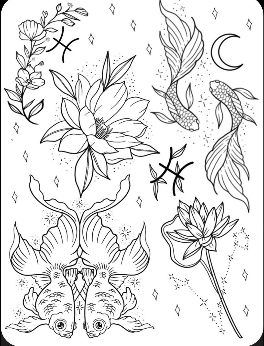 Premade Tattoo Stencils Ready to Use Tattoo Stencils Tattoo Etsy