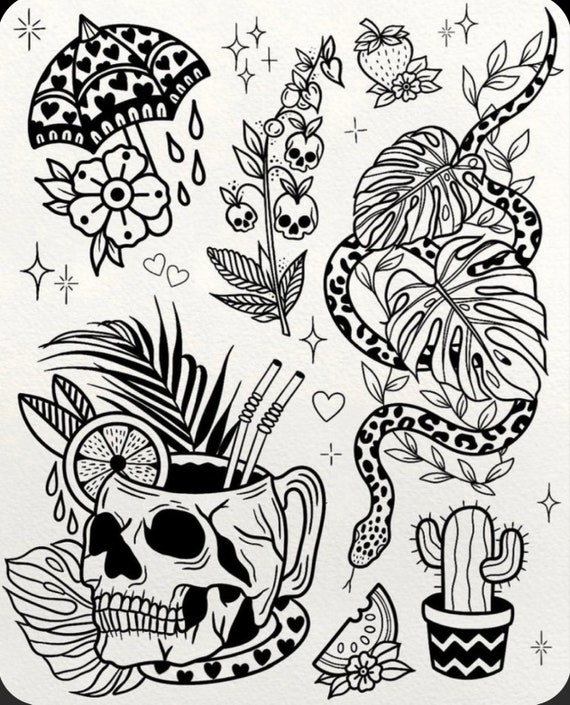 Mike4tats: I will make a tattoo stencil for $15 on