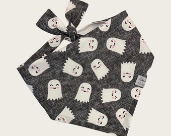 Bandana pour chien GHOSTS HALLOWEEN Halloween Thanksgiving citrouilles d'automne fantôme fantasmagorique boo bandana pour chien