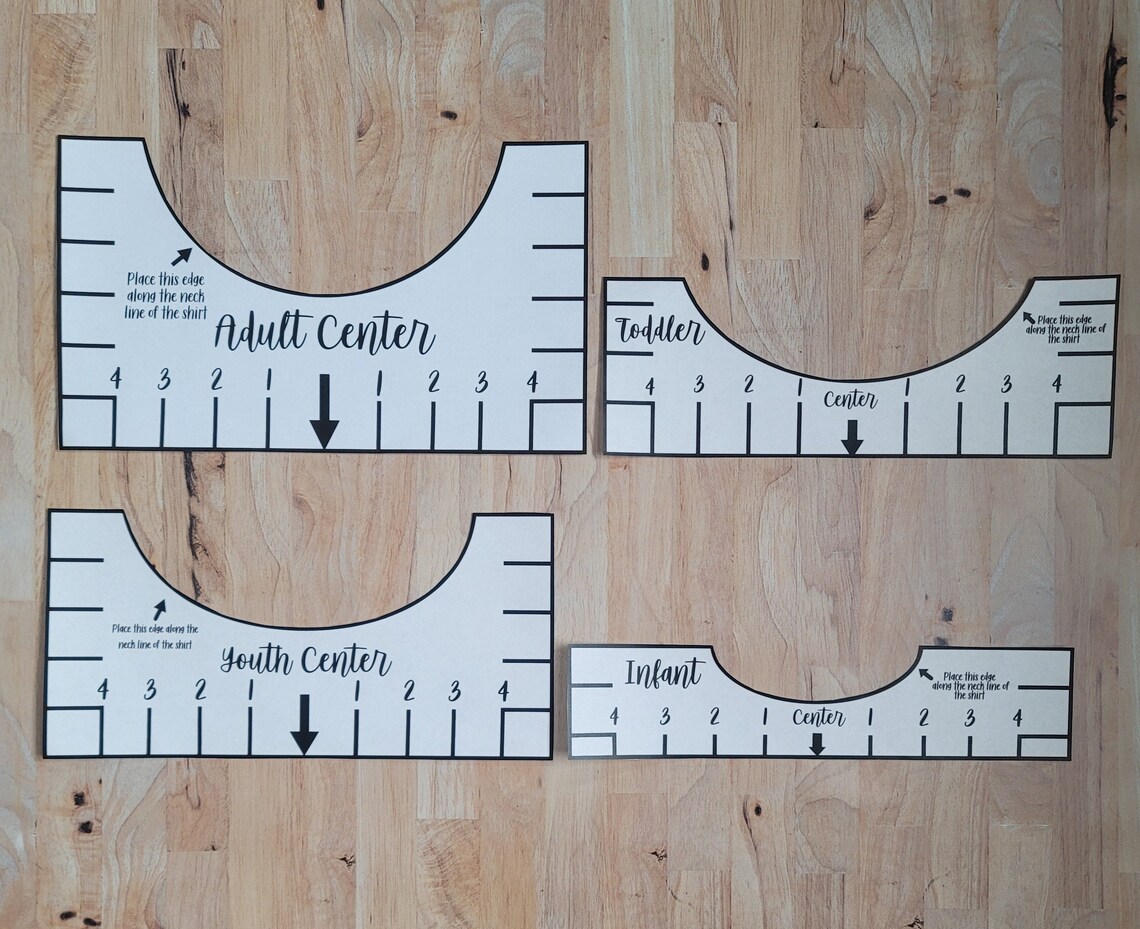 PRINTABLE Tshirt Alignment Tool Instant Download PDF 4 Etsy