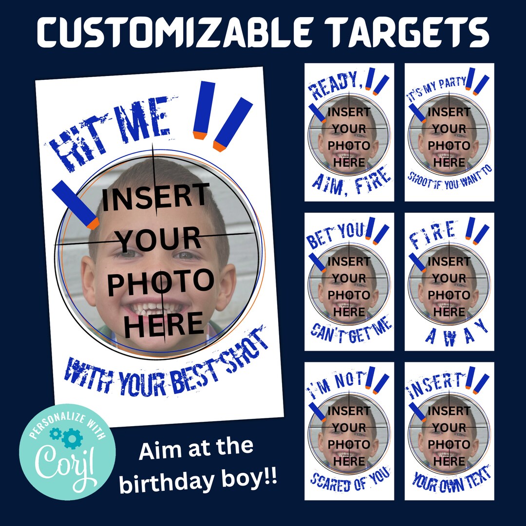 Nerf Gun Targets Dart Gun Targets Birthday Party Targets Target