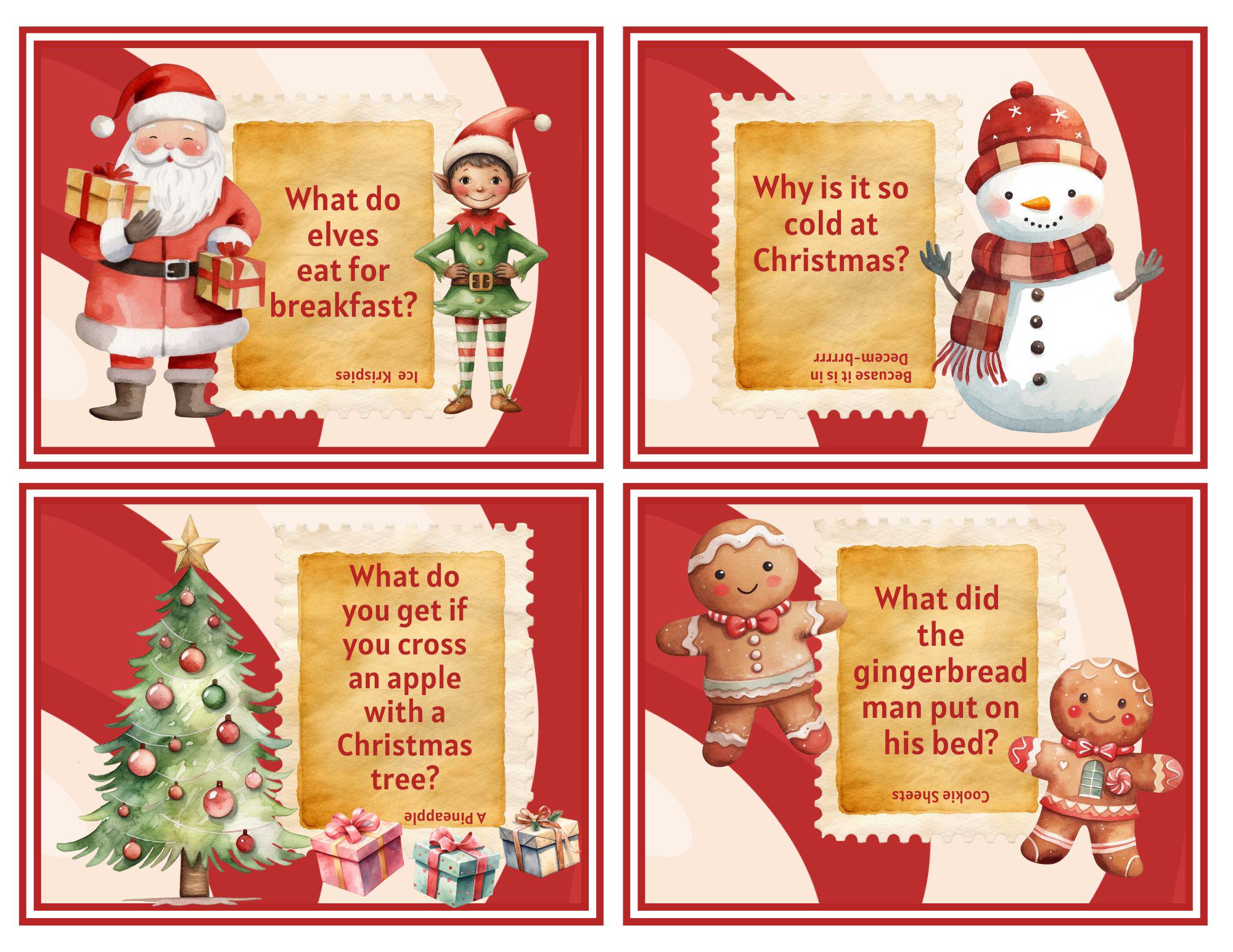 24 Easy, No Prep Printable Elf Joke Cards - Etsy