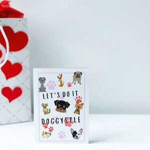 Funny Birthday Card-Doggy style Valentine&#39;s Day Card/Anniversary Printable Card