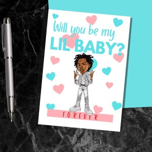 Carte d'anniversaire drôle imprimable Lil Baby Love Card