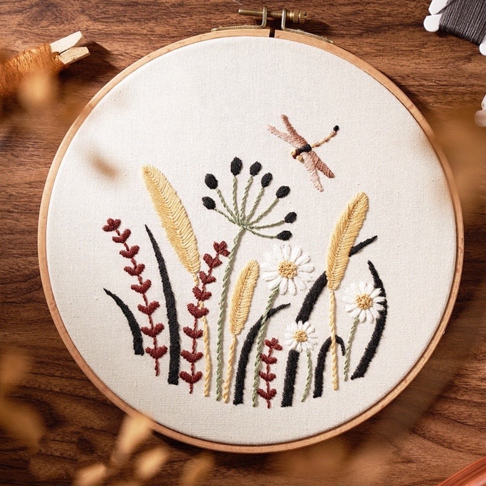 DIY hand embroidery DIY Handcrafts Hand embroidered hanging Etsy