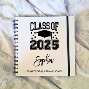 Libro de fin de curso - fin de curso - álbum de recortes de fin de curso - personalizado - fin de curso - mensajes - amigos - estudiantes