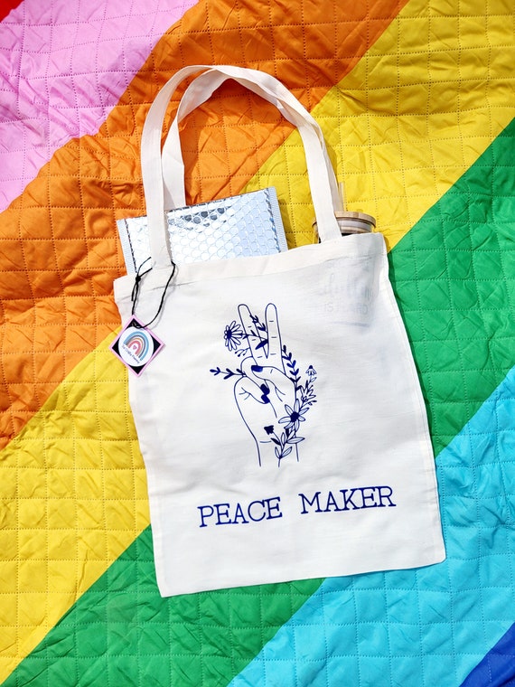 Peace Maker Tote Bag Peace Maker Gift Bags Reusable Bag