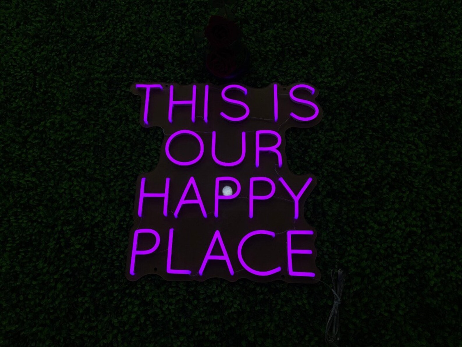 This is Our Happy Place Neon Sign Neon Light Home Décor Etsy UK