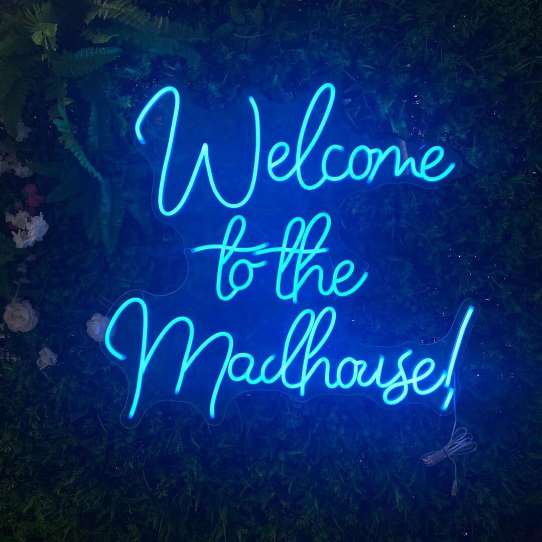 to the Madhouse Neon Sign Custom Neon Sign Etsy UK