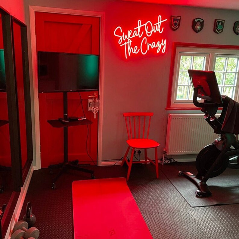 Neon Sign for Gym Custom Gym Sign Workout Neon Light Sign Etsy
