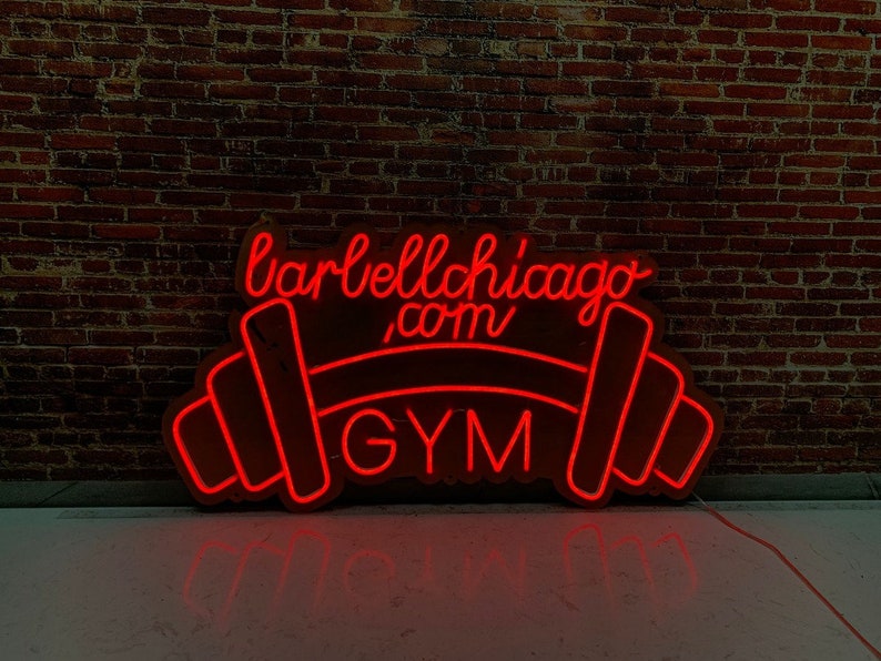 Neon Sign for Gym Custom Gym Sign Workout Neon Light Sign Etsy UK