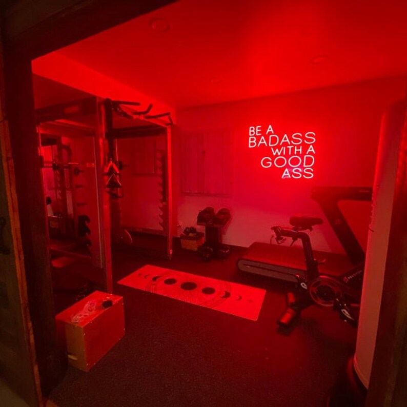 Neon Sign for Gym Custom Gym Sign Workout Neon Light Sign Etsy