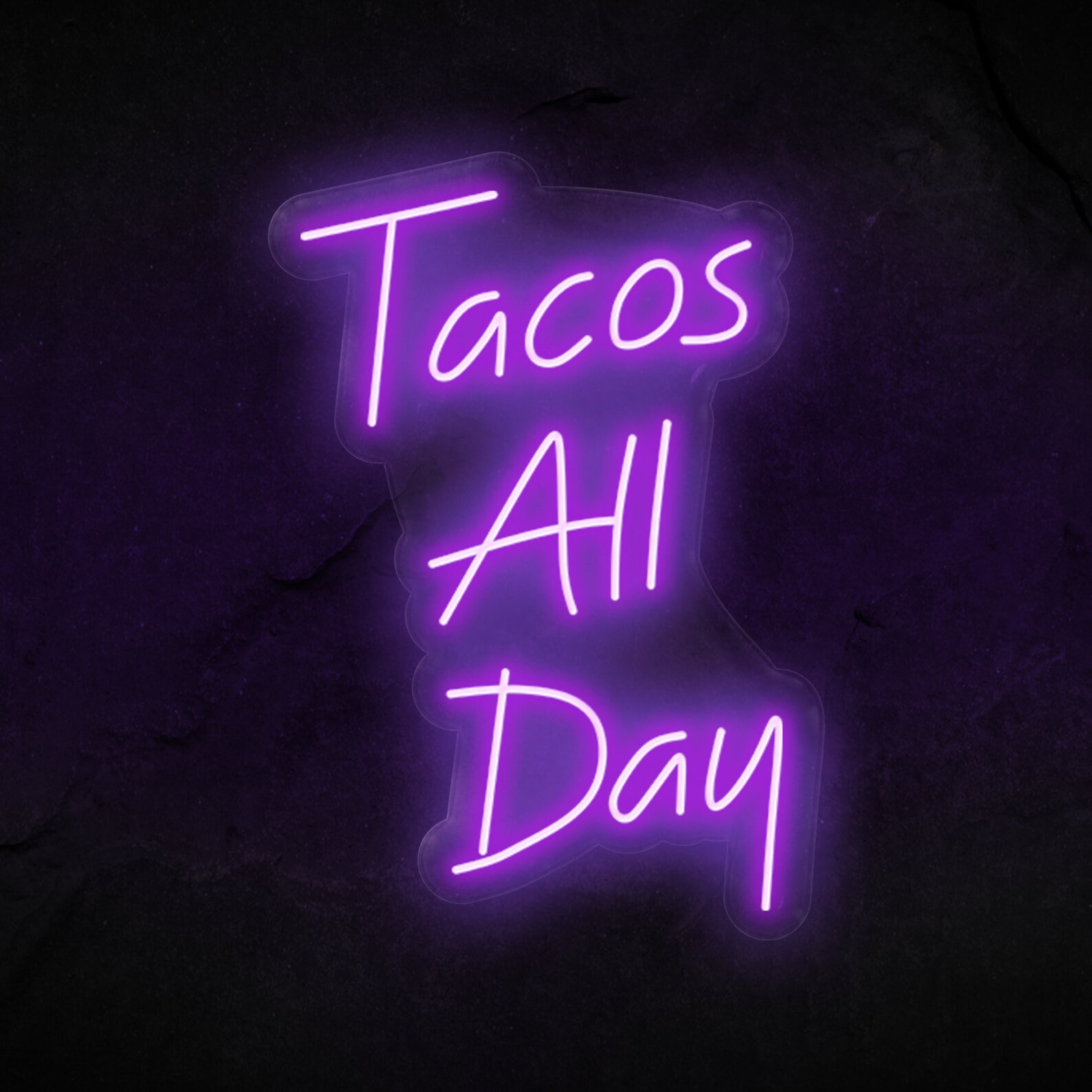 Tacos All Day Neon Sign Neon sign for restaurants Restaurant Etsy