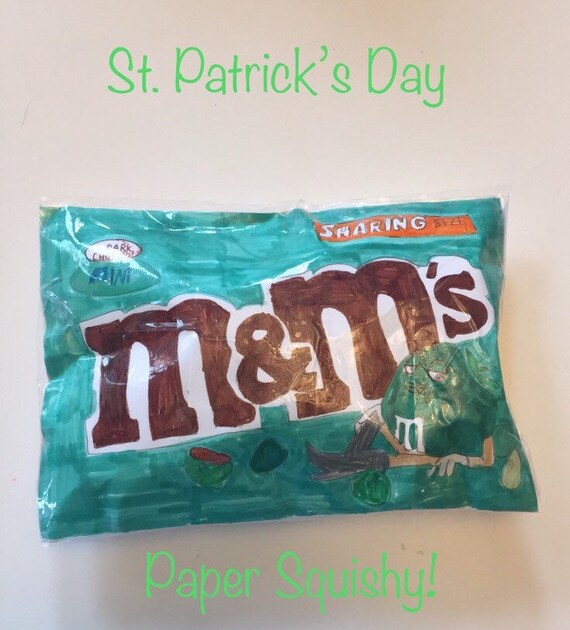 Slow Rising Mint M&ms Paper Squishy Soft Saint Patricks Day Etsy