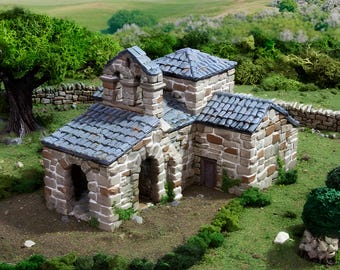 French Mausoleum. King and Country, 15mm, 28mm, 32mm - Printable Scenery | 28mm and 32mm | Wargaming | DnD | Tabletop Roleplaying