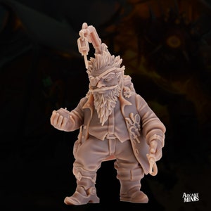 Gnome Inventor- Arcane Minis | 32mm | Toymakers Terror | Engineer | Artificer