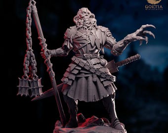 Acolyte of Alzir, Mutant Warlord - Goetia Miniatures | 28mm and 32mm | Wargaming | DnD | Tabletop Roleplaying
