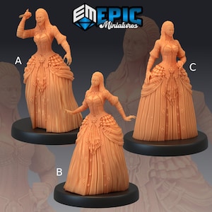 Vampire Lady - Epic Miniatures | 28mm and 32mm | Wargaming | DnD | Tabletop Roleplaying