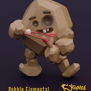 Pebble Elemental - Strange Stables | 28mm and 32mm | Wargaming | DnD | Tabletop Roleplaying