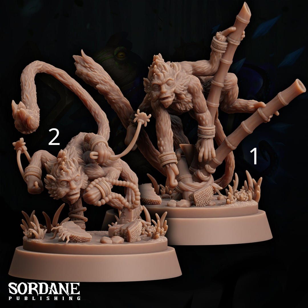 Ako Monkey, Spider Monkey Monk - Sordane Publishing | 28mm and