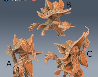 Cat Folk Druid - Epic Miniatures | 28mm and 32mm | Wargaming | DnD | Tabletop Roleplaying