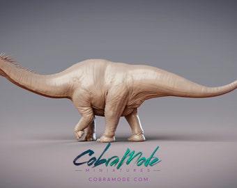 Rostrosaurus, long neck dinosaur - CobraMode | Miniature | Wargaming | Roleplaying Games | 32mm | 54mm