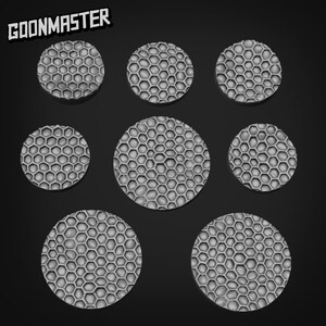 Bee Hive Bases  - Goonmaster |  Humble Bee Miniature | Wargaming | Roleplaying Games | 25mm | 35mm | Wasp | Honey |