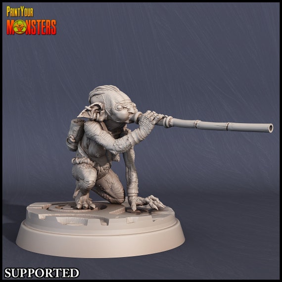 Goblin Blowgun - Print Your Monsters | 32mm | Assassin | Rogue | Ranger