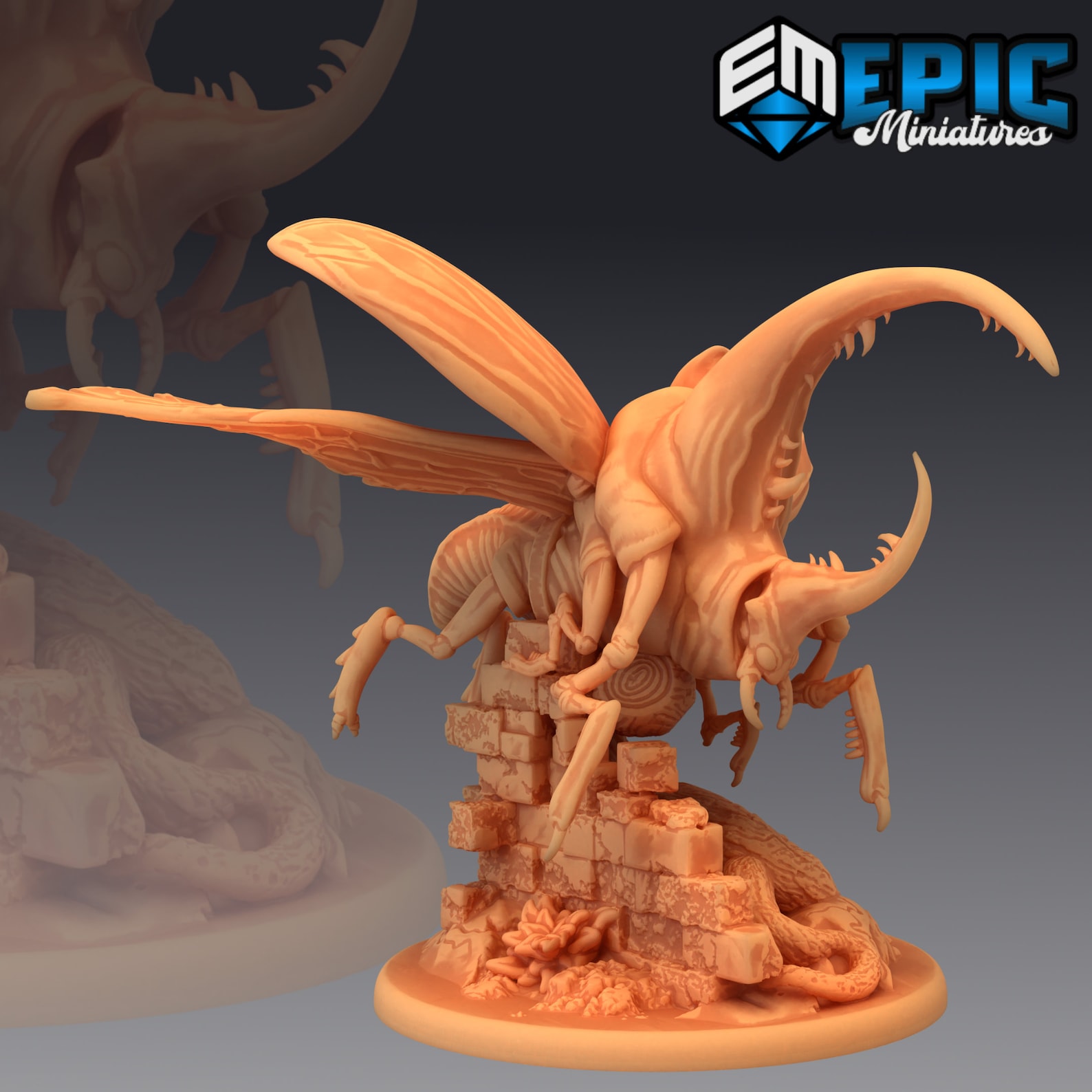 Giant Beetle Epic Miniatures D&D Pathfinder 32mm Bug | Etsy