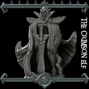 Crimson Elf. Elf Swordsmaster - Rocket Pig Games