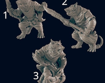 Ratfolk - Ec3d | 28mm and 32mm | Wargaming | DnD | Tabletop Roleplaying