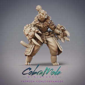 Yuudai Warrior Anka, Catfolk Barbarian - CobraMode