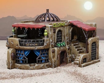 The Spice Den. Desert Outpost, 15mm, 28mm, 32mm, HO and OO Scale - Printable Scenery