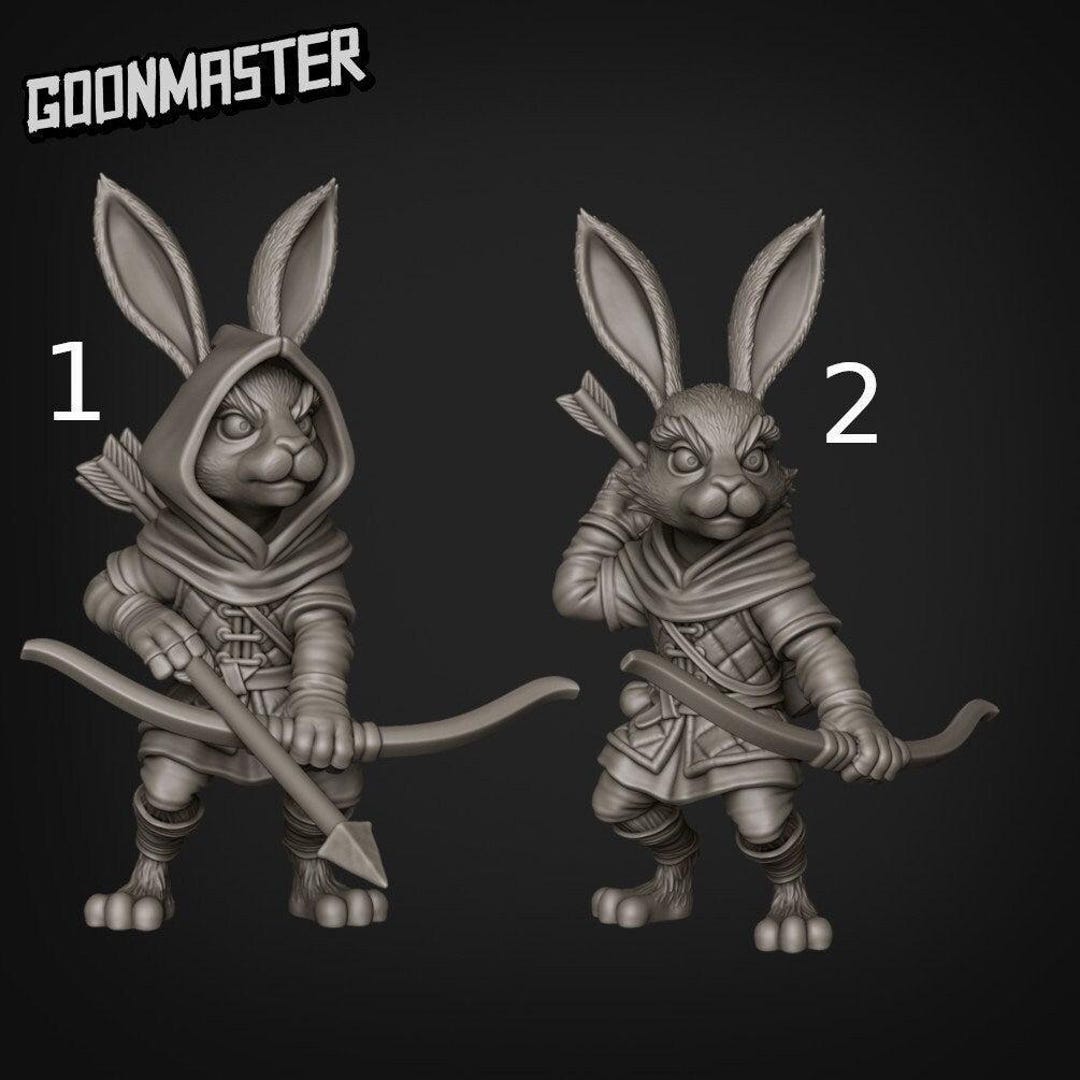 Rabbit Archers - Goonmaster | 28mm and 32mm | Wargaming | Dnd ...