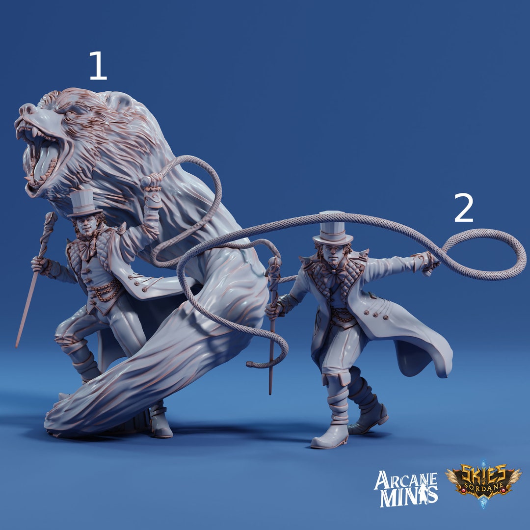 Human Bard Male Ring Master Arcane Minis 32mm Cirque Du - Etsy