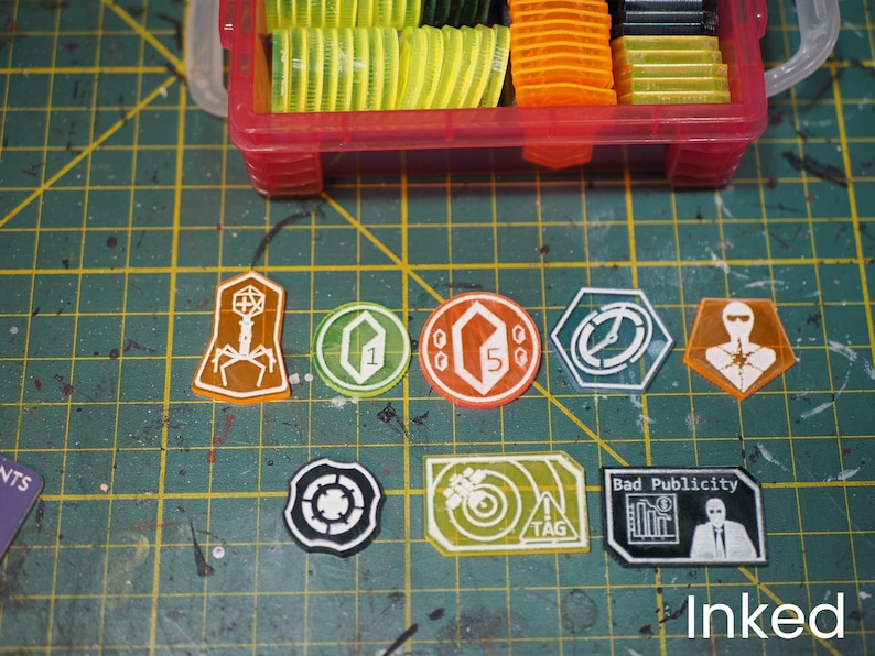 Netrunner Token Set (84 Tokens) | 28mm and 32mm | Wargaming | Dnd ...