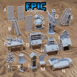 Magical Library Scatter - Epic Miniatures | Magical Library | 28mm and 32mm | Wargaming | DnD | Tabletop Roleplaying
