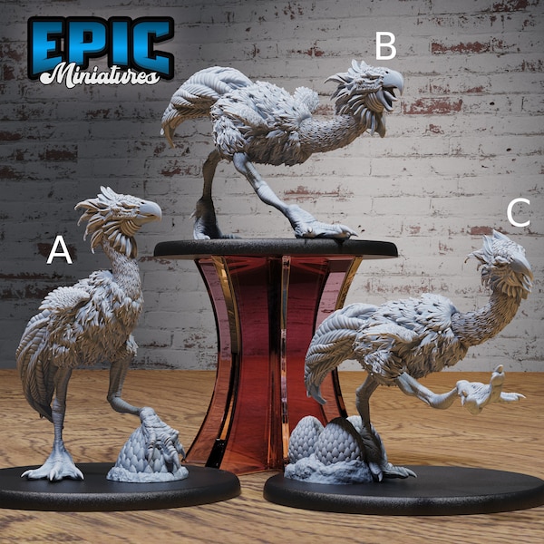 Terror Bird Classic - Epic Miniatures | New World Conquest | 28mm | 32mm | Dinosaur | Ostrich