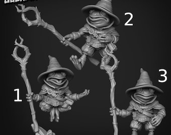Frog Wizard - Goonmaster | 28mm and 32mm | Wargaming | DnD | Tabletop Roleplaying