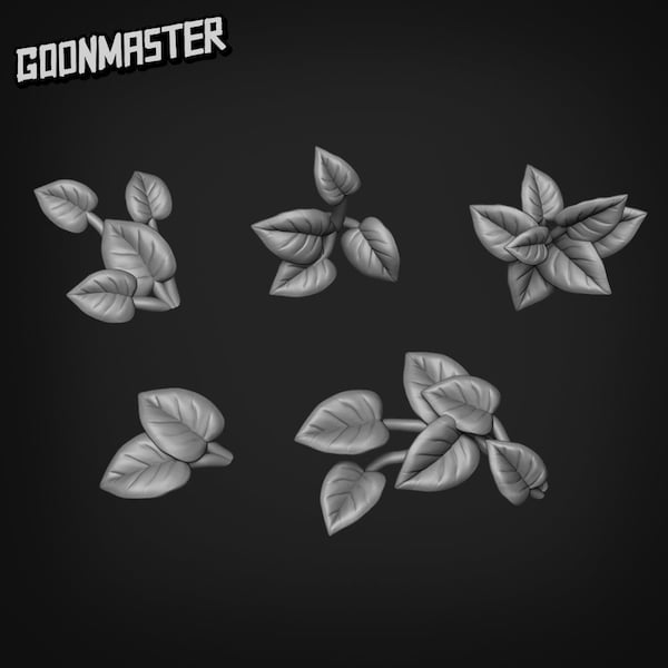 Devils Ivy - Goonmaster Basing Bits |  Miniature | Wargaming | Roleplaying Games | 32mm | Basing Supplies | Weed | Leaf