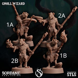 Gnoll Wizard - Sordane Publishing / 28 mm y 32 mm / Wargaming / DnD / Juego de rol de mesa