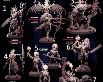 La Legión Nonata. Ejército de Bebés Demoníacos - Goetia Miniatures / 28 mm y 32 mm / Juegos de guerra / DnD / Juegos de rol de mesa