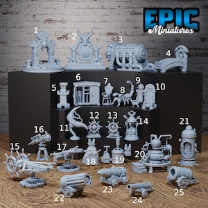 Airship Scatter Equipment - Epic Miniatures | 28mm | 32mm | Space | Fantasy | Steampunk