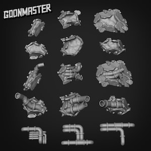 Rubble Pipes - Goonmaster Basing Bits | 28mm and 32mm | Wargaming | DnD | Tabletop Roleplaying